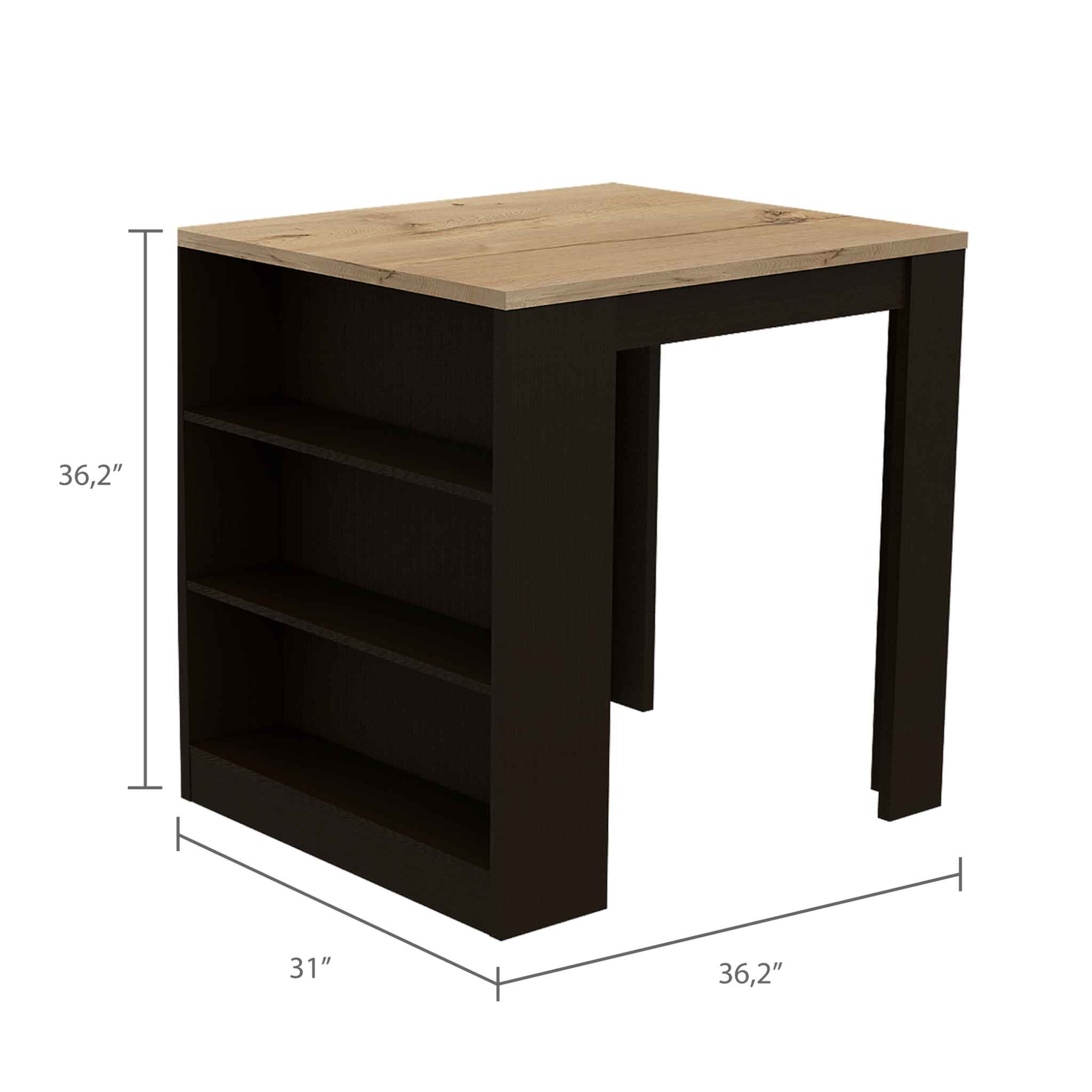 Milos Kitchen Island Depot Black